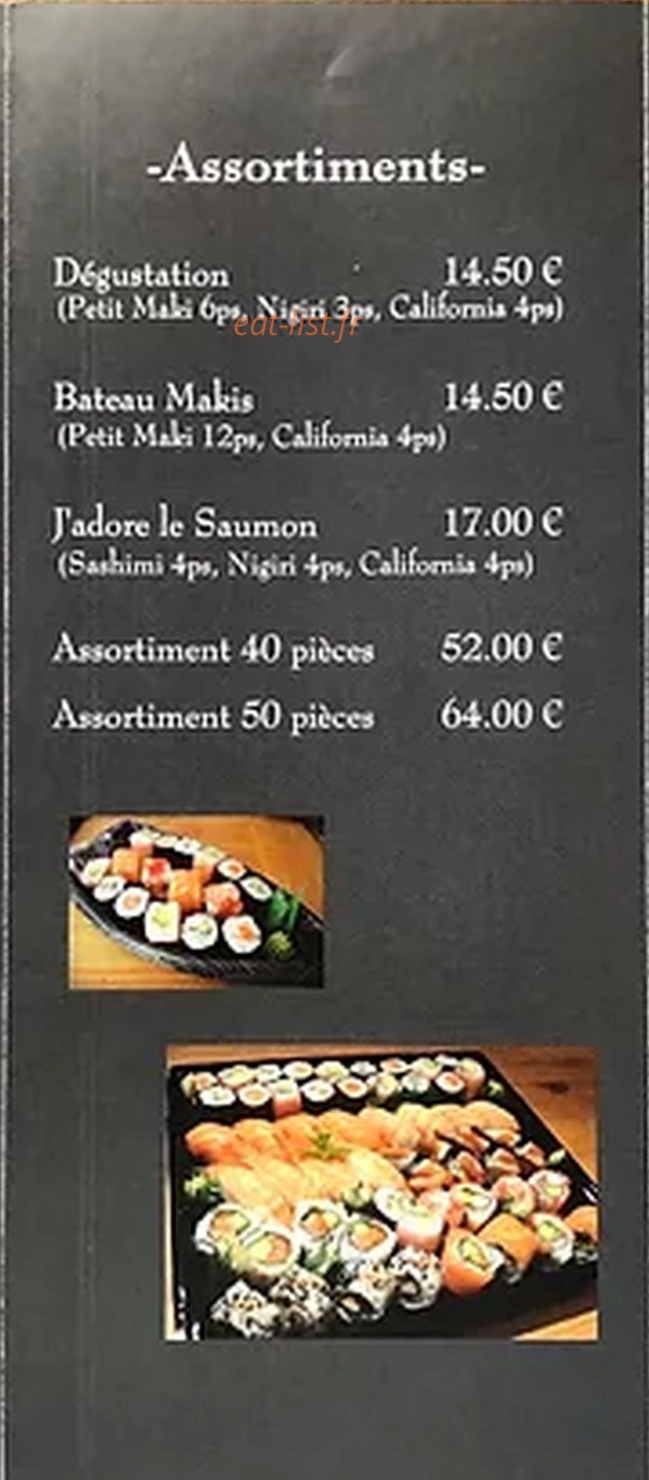 Chez Sachi — carte page 3