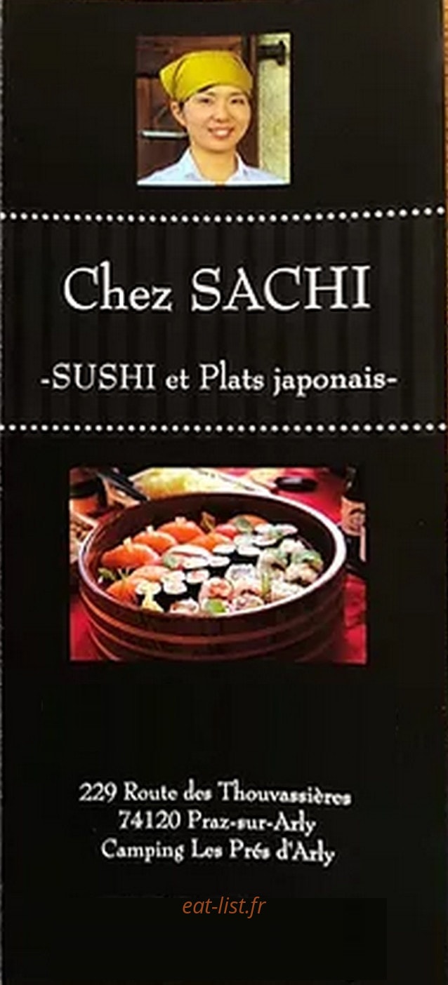 Chez Sachi — carte page 1