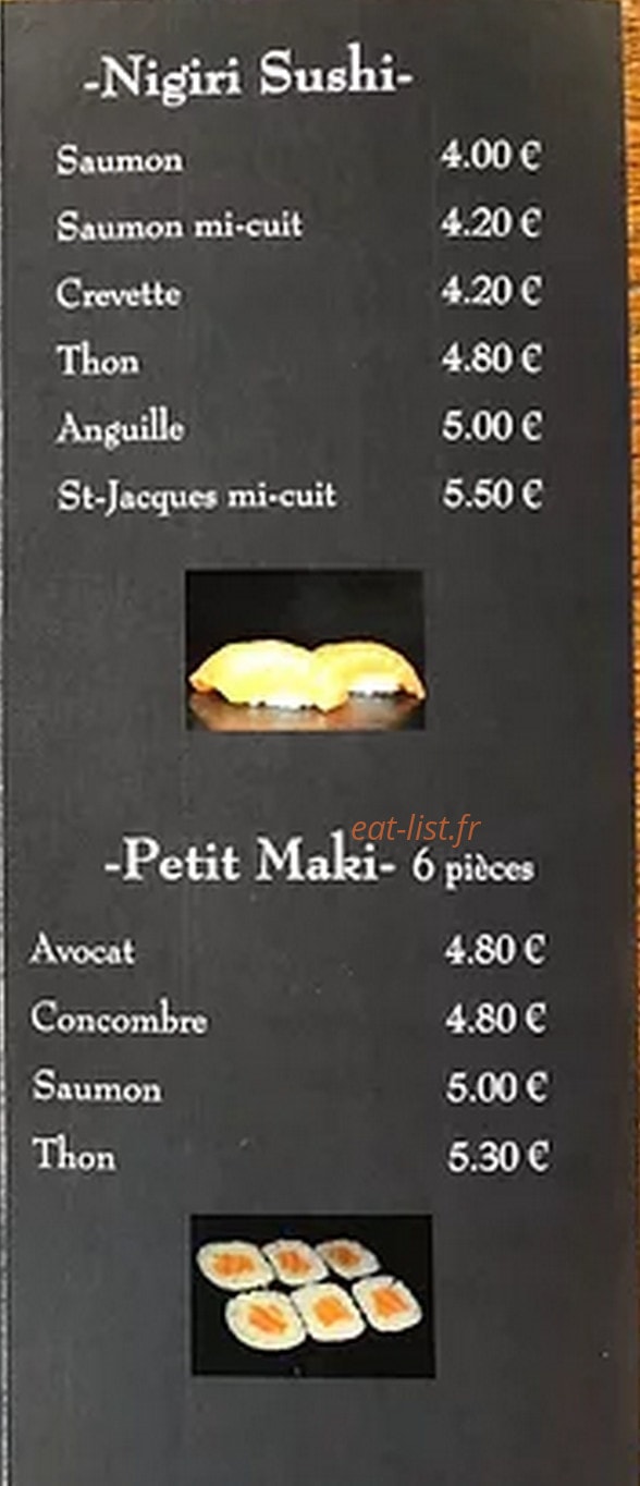 Chez Sachi — carte page 4