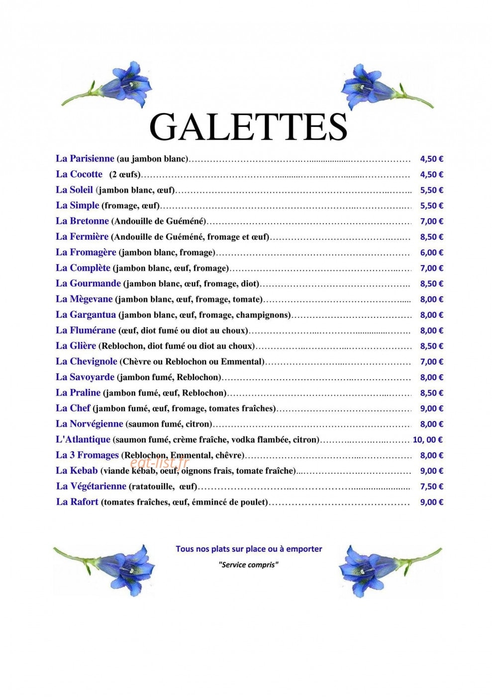 Le Gentiana — carte page 3