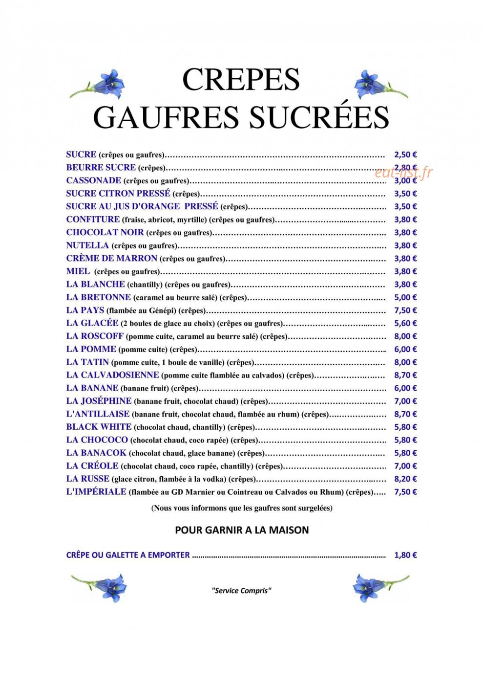 Le Gentiana — carte page 4