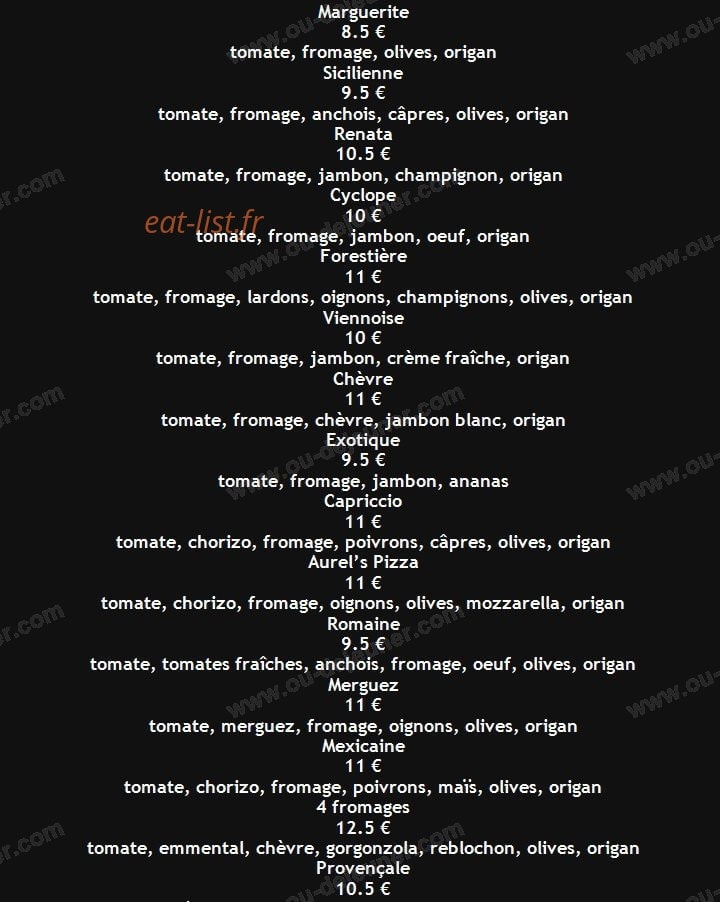 Pizz'Mountain — carte page 1