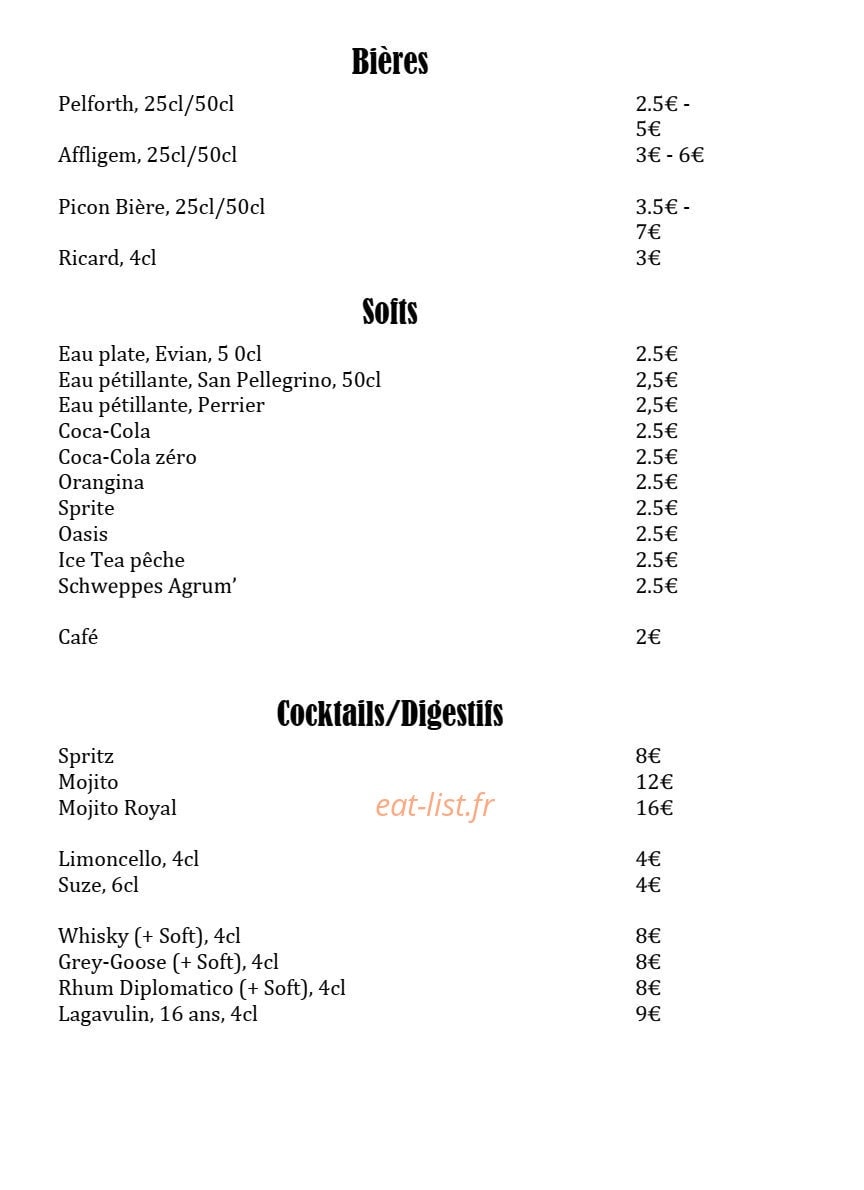 Pizza & Vino — carte page 4