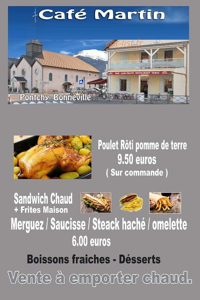Café Martin — carte page 1
