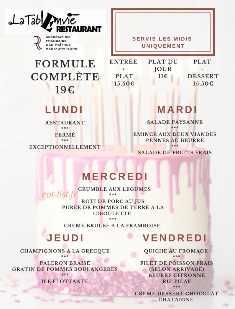La Tablenvie — carte page 1