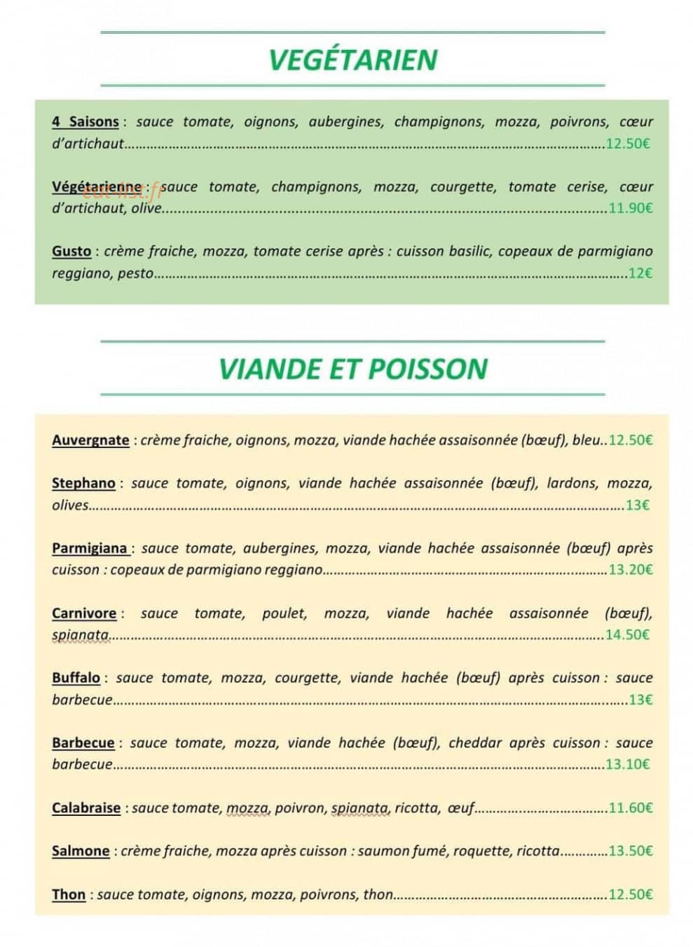 Saveur Sans Frontière — carte page 4