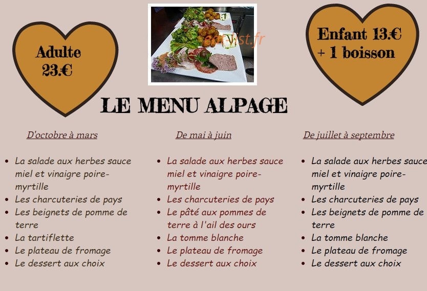 Chez Régina — carte page 1