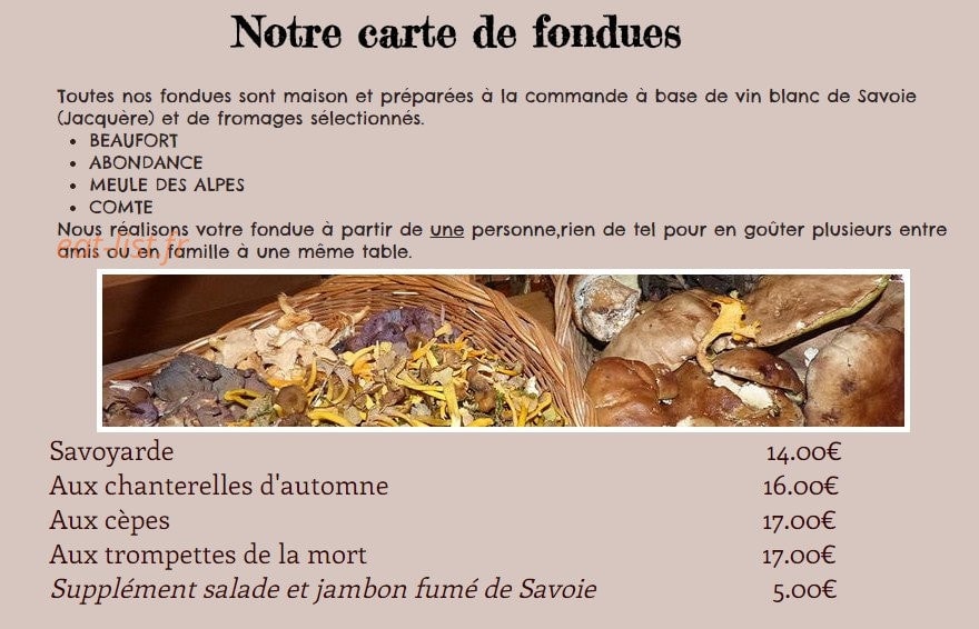Chez Régina — carte page 2