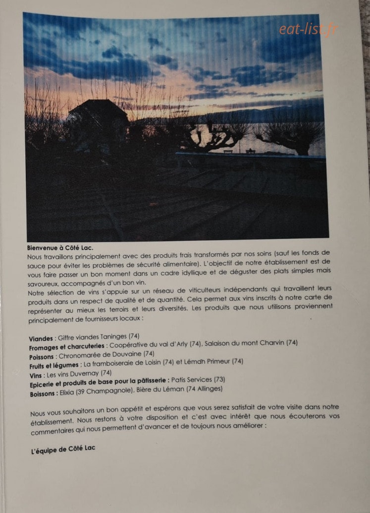 Côté Lac — carte page 4