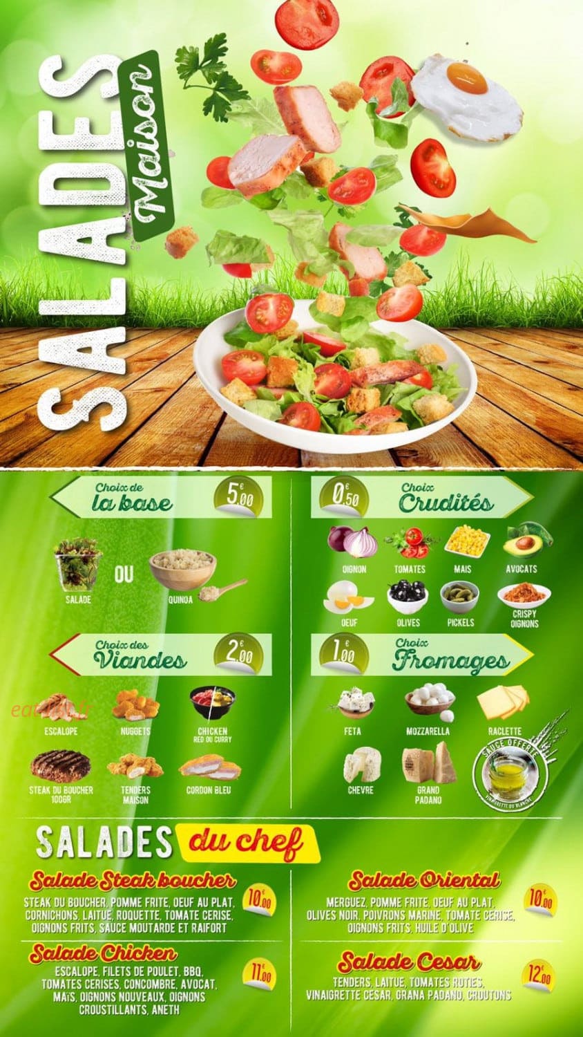 Bro’s tacos & burger — carte page 1