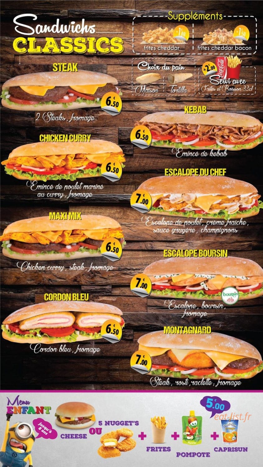 Bro’s tacos & burger — carte page 3