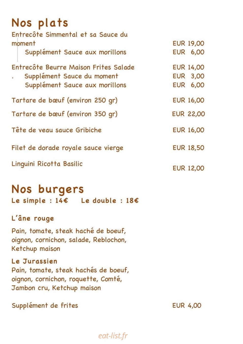 L'âne Rouge — carte page 4