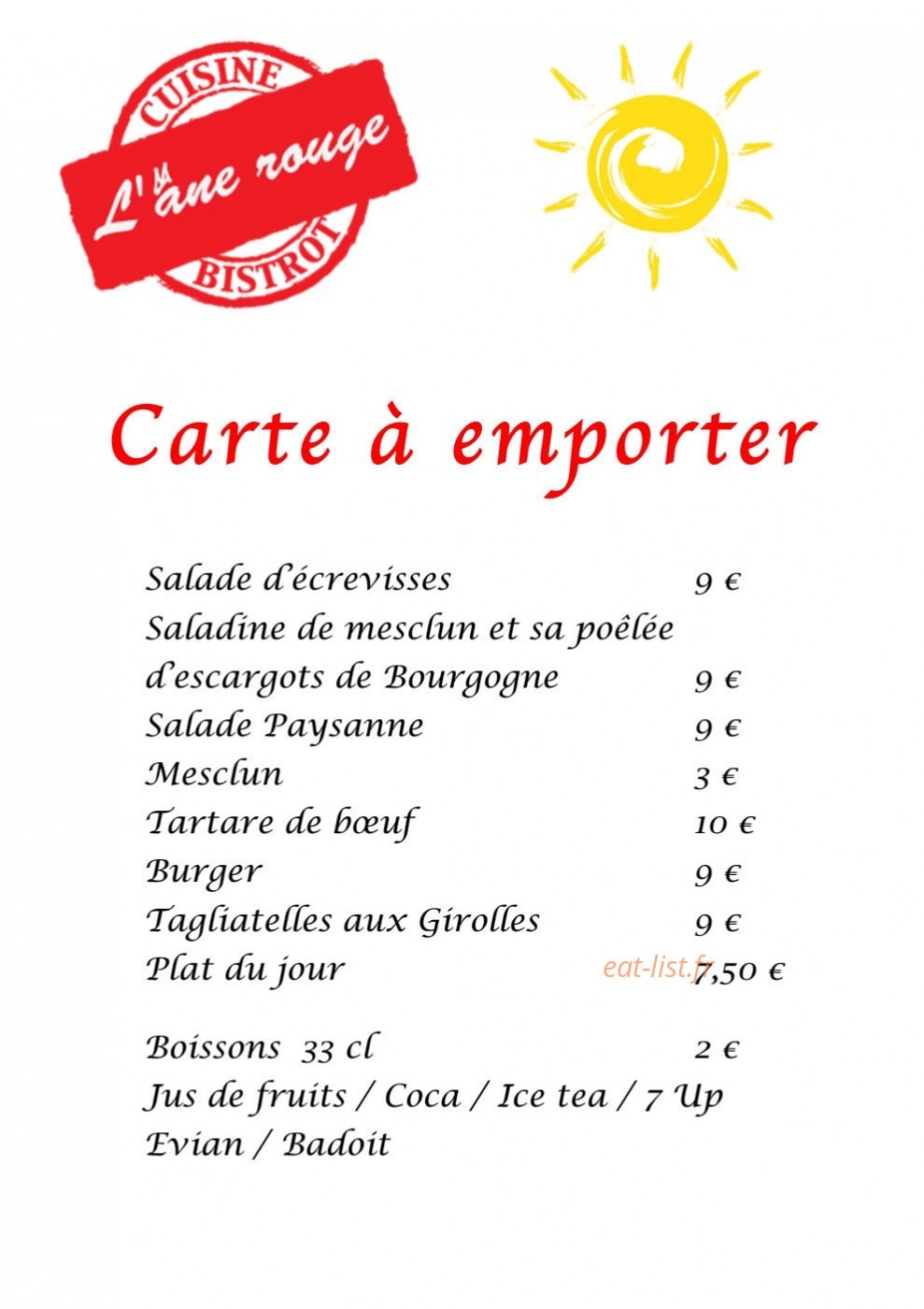 L'âne Rouge — carte page 13