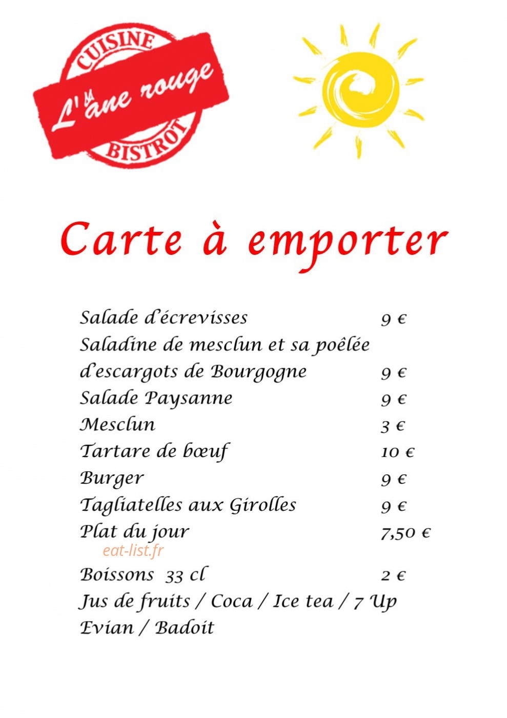 L'âne Rouge — carte page 7