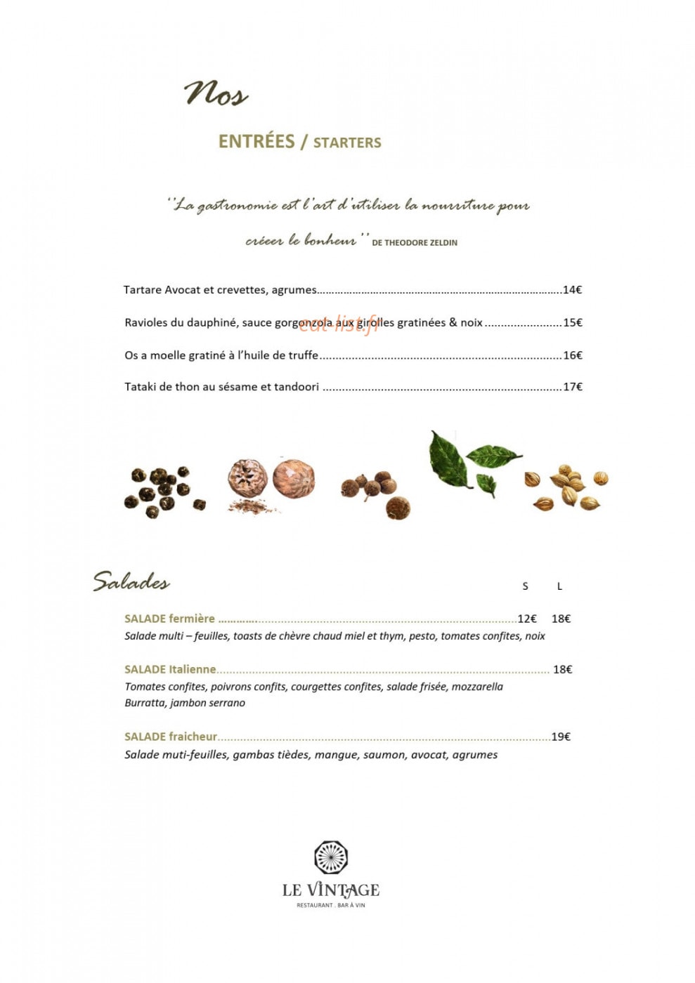 Le Vintage — carte page 2