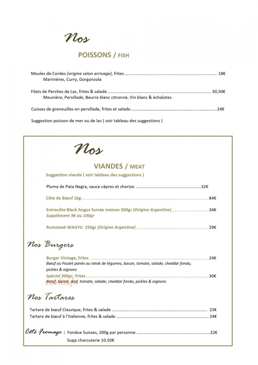 Le Vintage — carte page 3