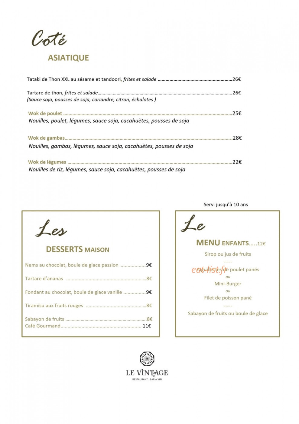 Le Vintage — carte page 4