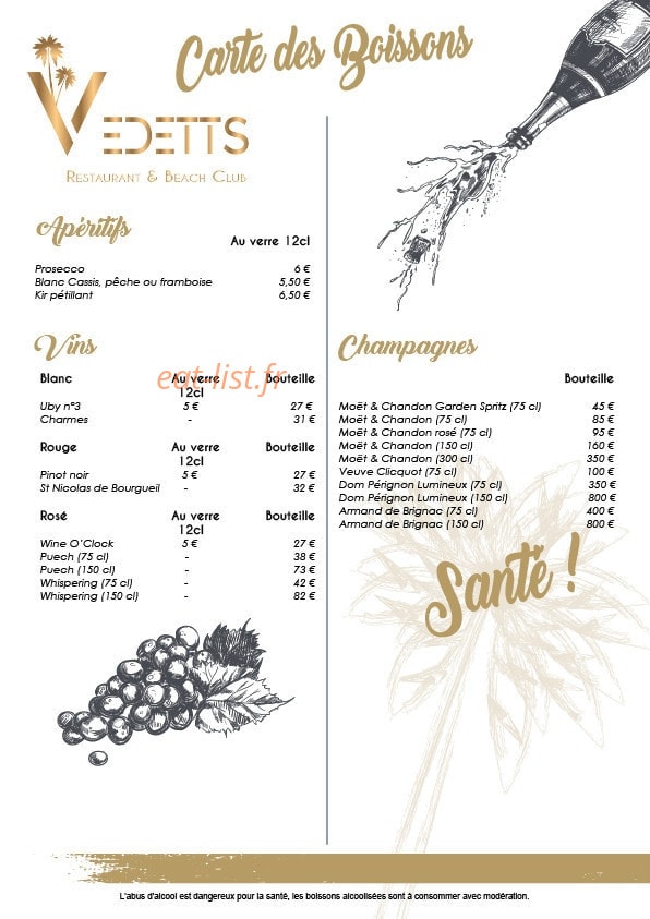 Vedetts Beach Club — carte page 12