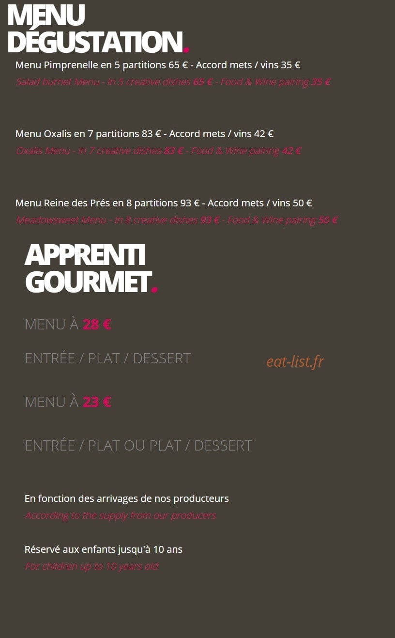 Le Refuge des Gourmets — carte page 2