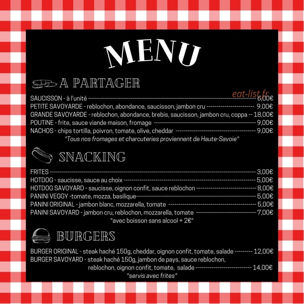 Trinck''O''Snack — carte page 2