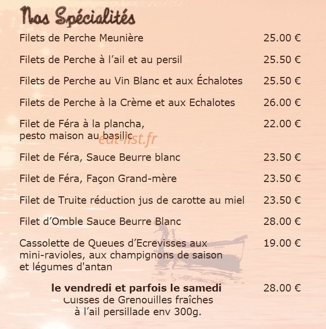 Les Pêcheurs — carte page 2