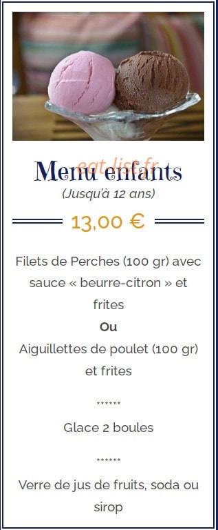Bar Restaurant des Pêcheurs — carte page 3