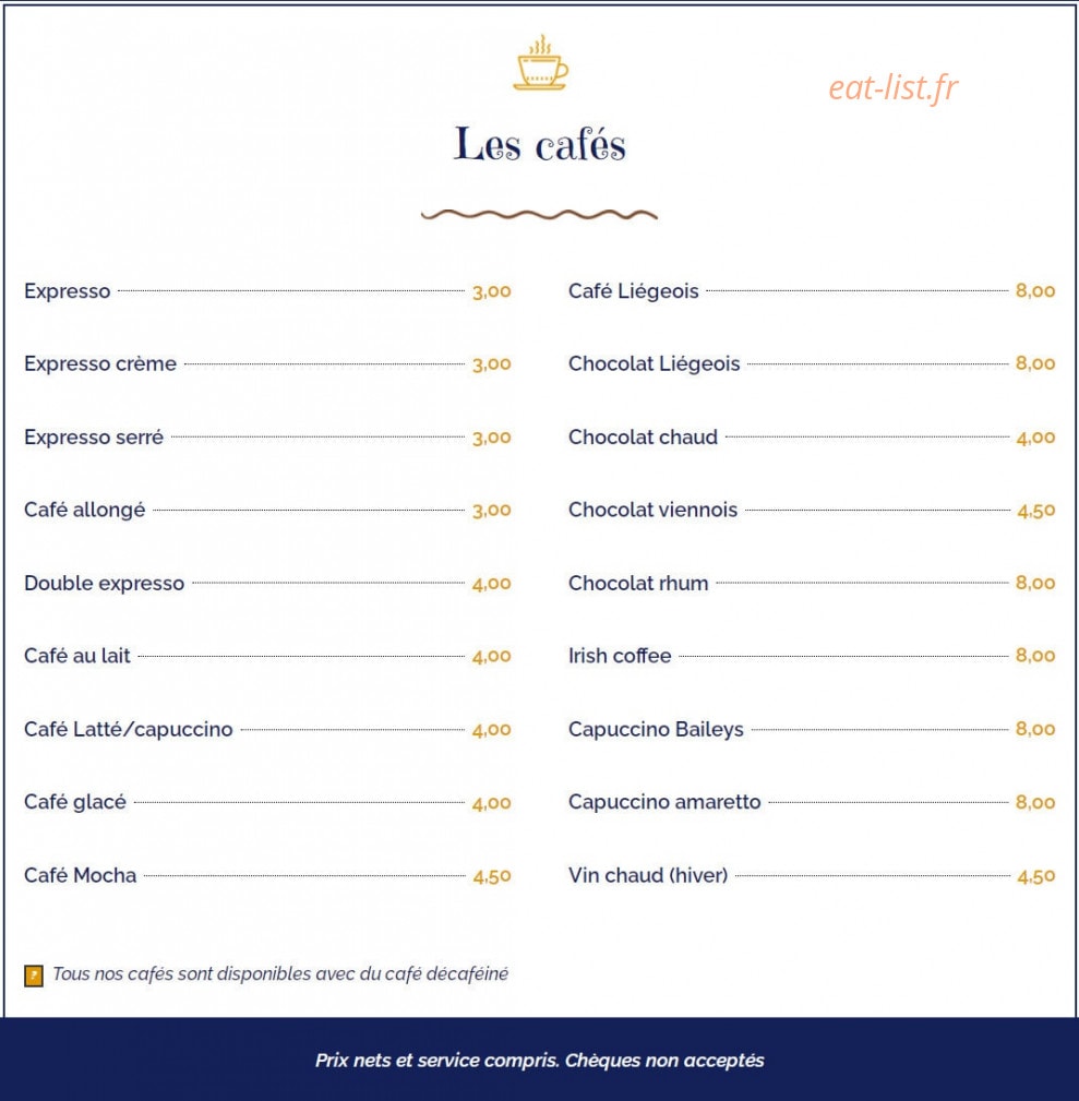 Bar Restaurant des Pêcheurs — carte page 8