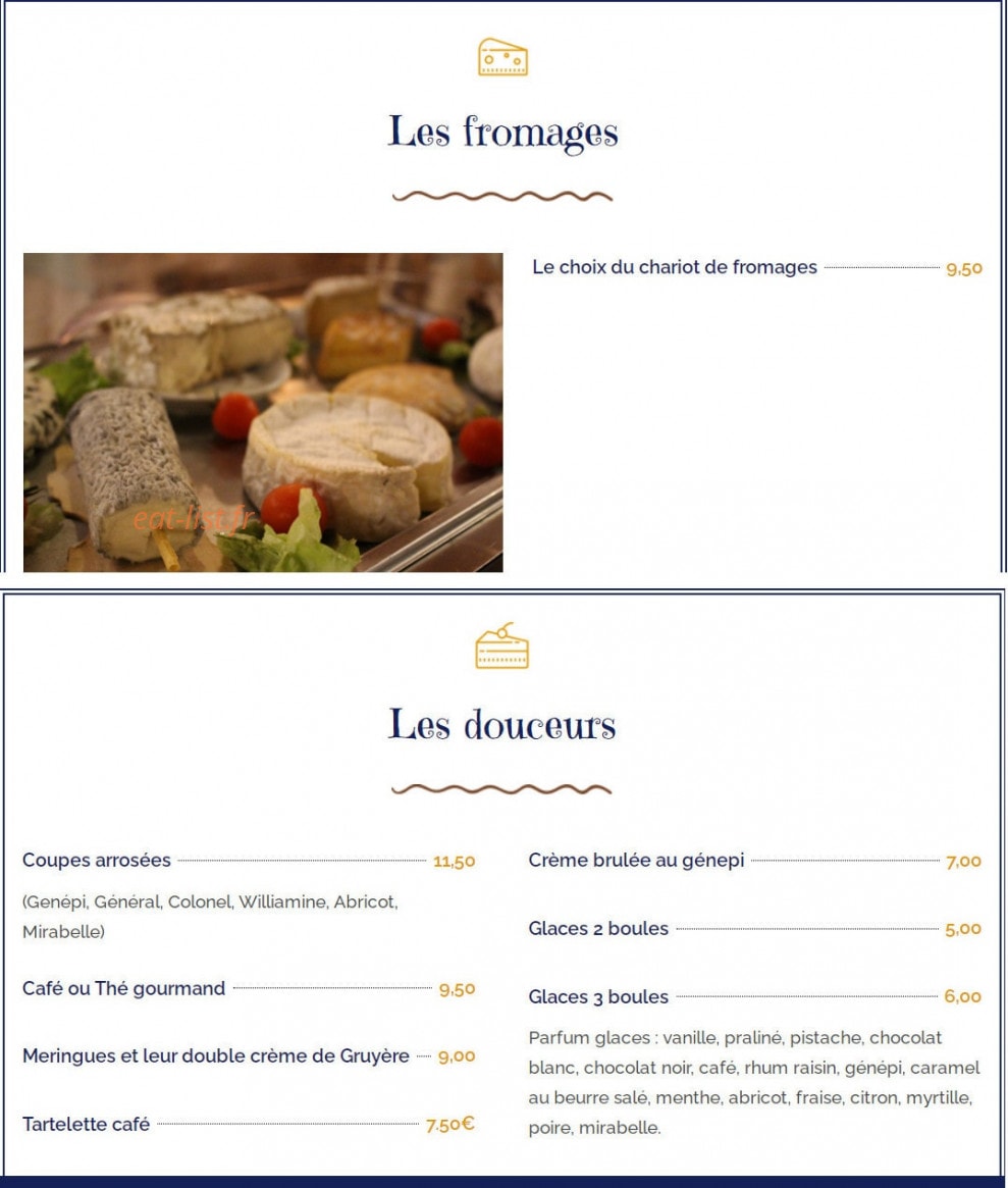 Bar Restaurant des Pêcheurs — carte page 7