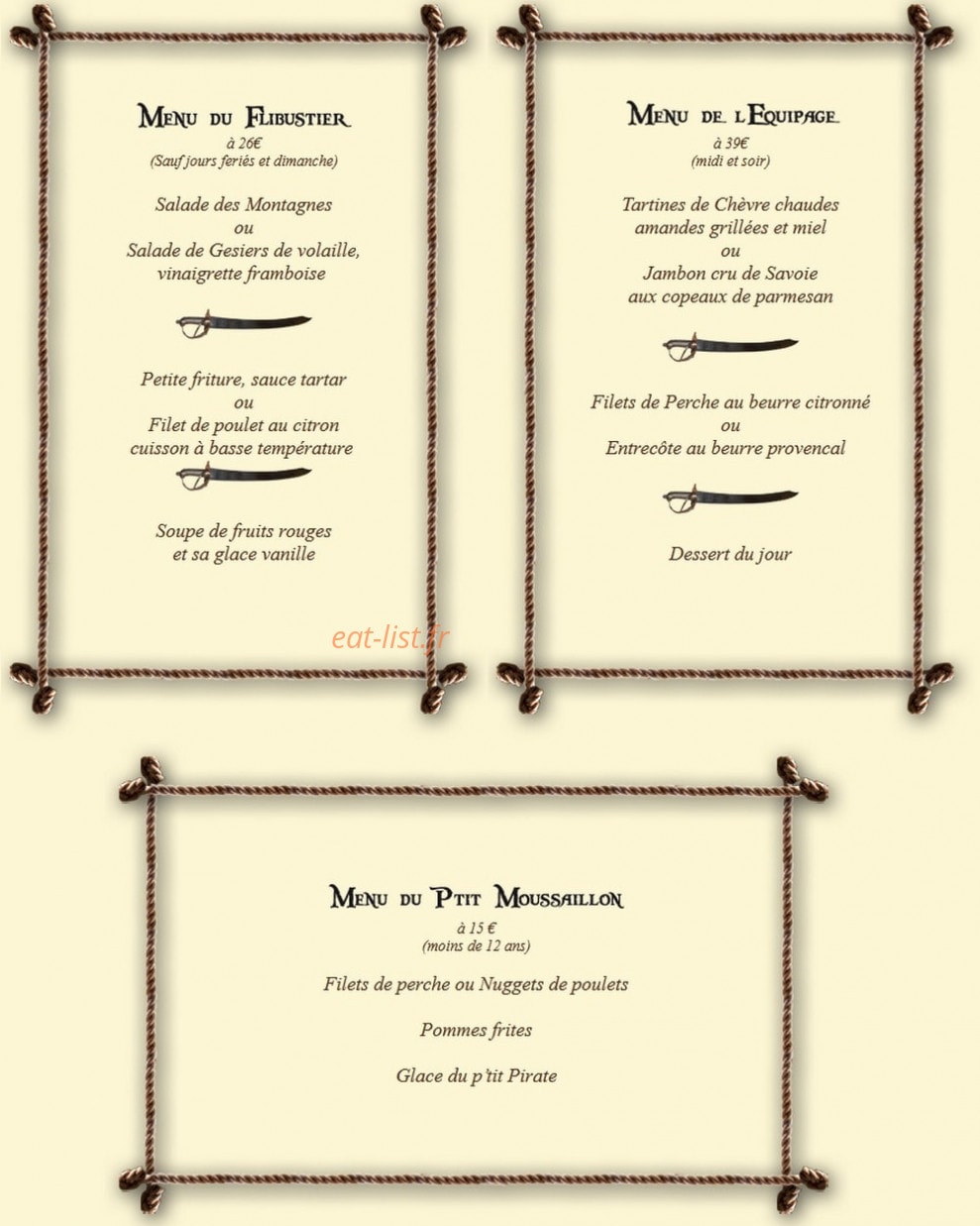 Le Pirate — carte page 1
