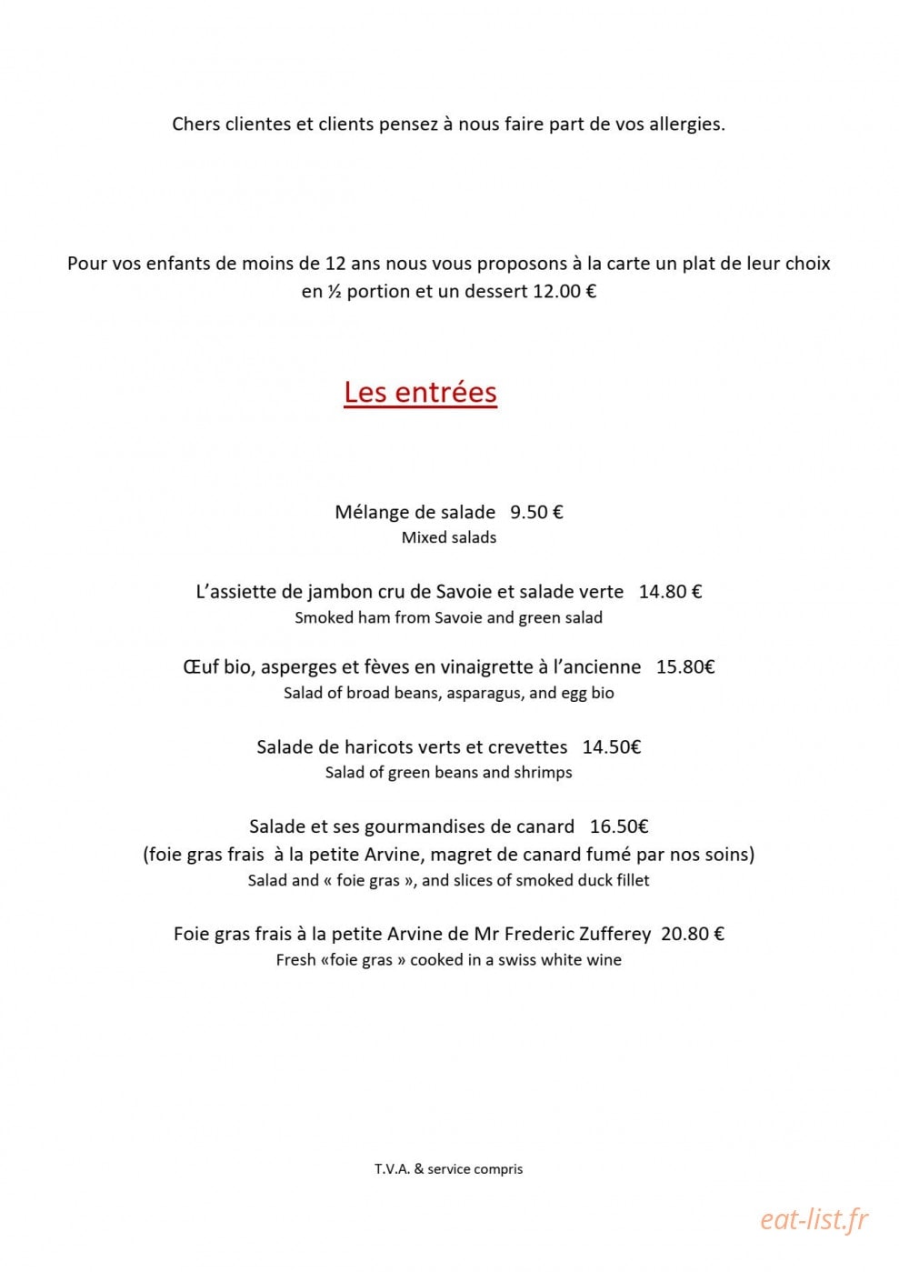 Le vieux logis — carte page 1