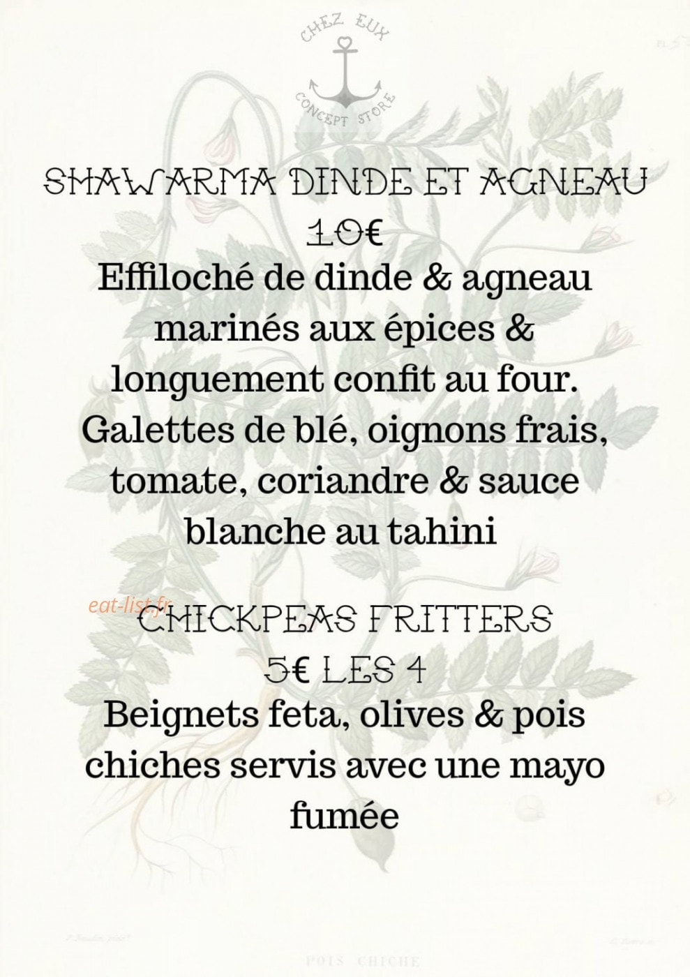 Carte et menu de Brasserie Distillerie Veyrat à Marcellaz Albanais — Exemple de menu