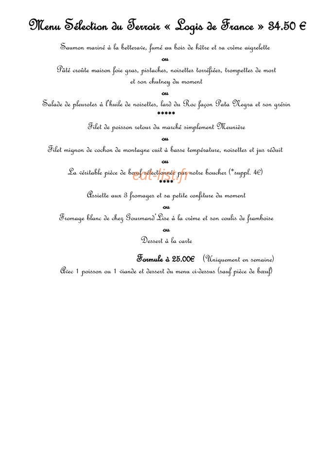 Le Café du Chalet — carte page 3
