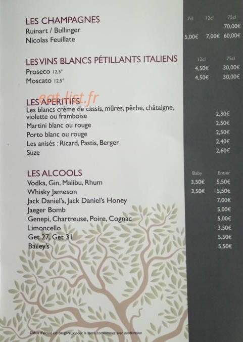 Café Des Sports — carte page 5