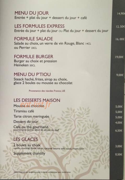 Café Des Sports — carte page 3