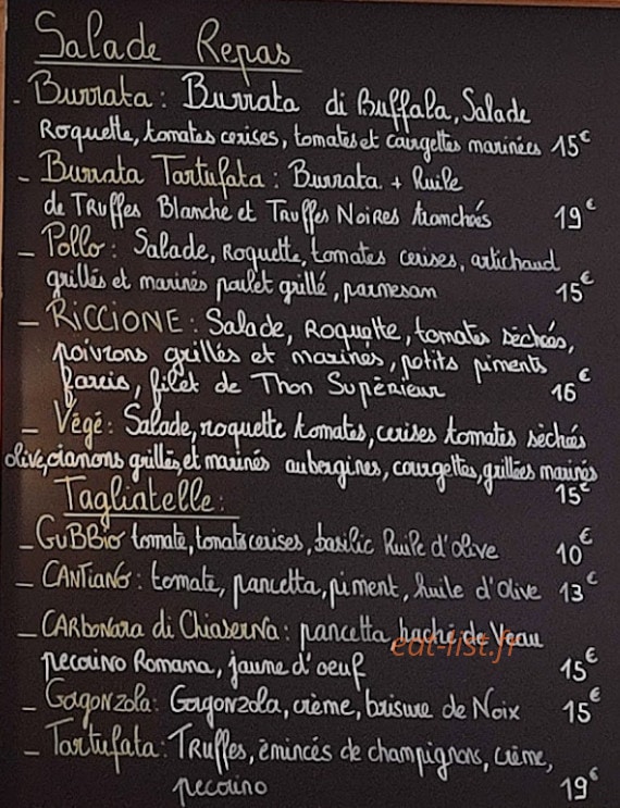Chez Laet — carte page 1