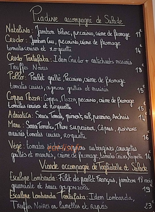 Chez Laet — carte page 2