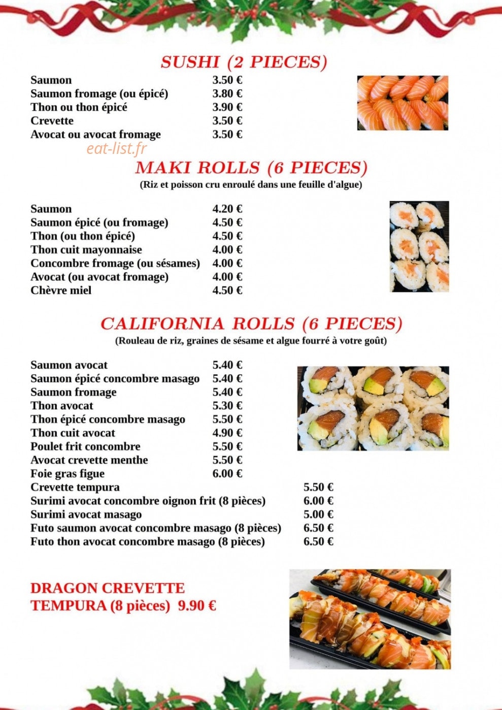 Chez riz — carte page 6