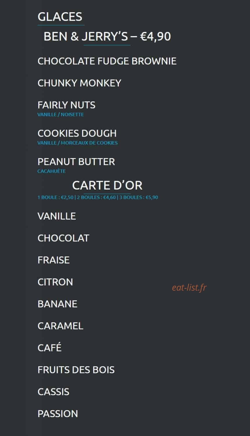 Happy diner — carte page 6