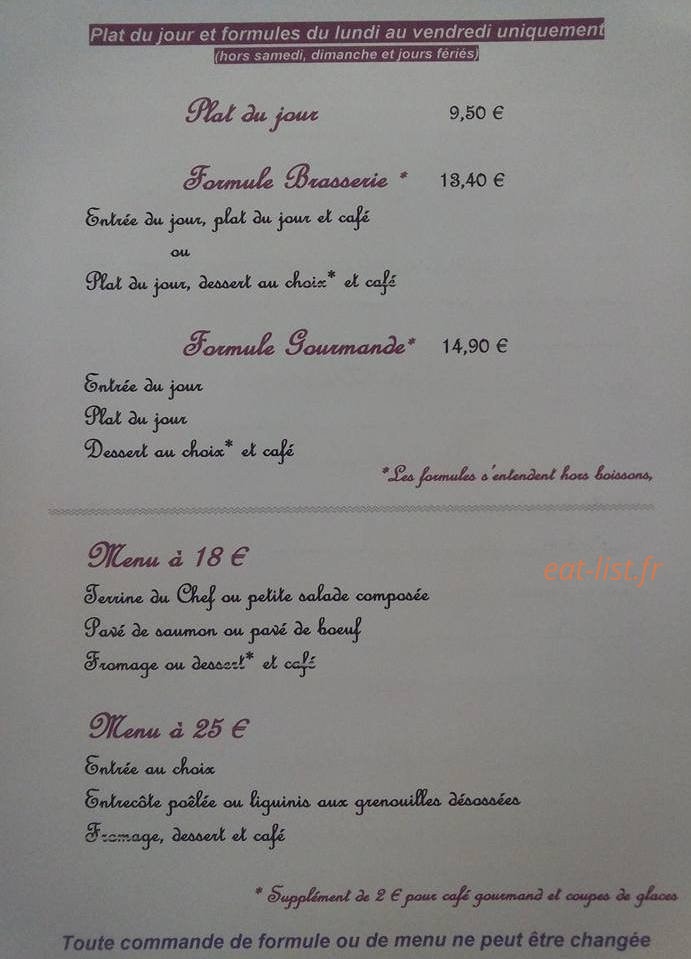 Le Clos Gourmand — carte page 4