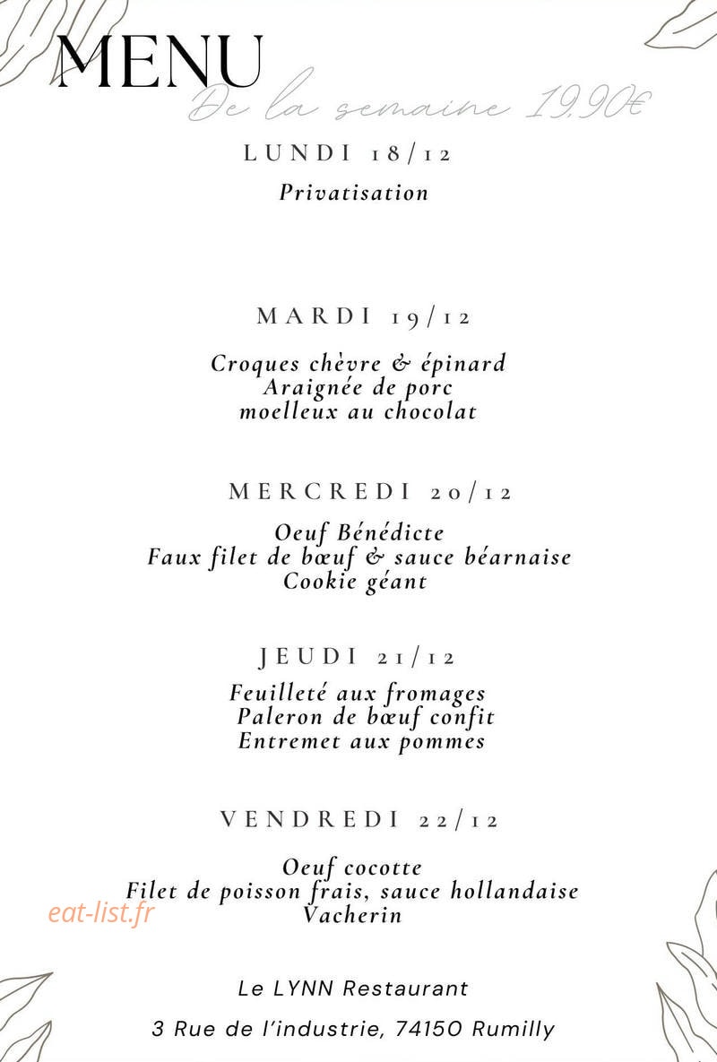 Le Lynn — carte page 1