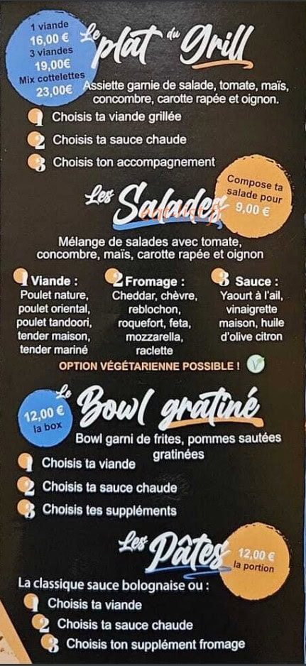 New Tasty Grill — carte page 3