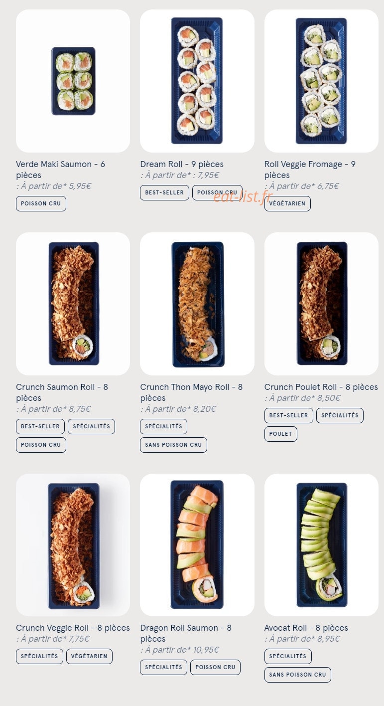 Sushi Daily — carte page 6