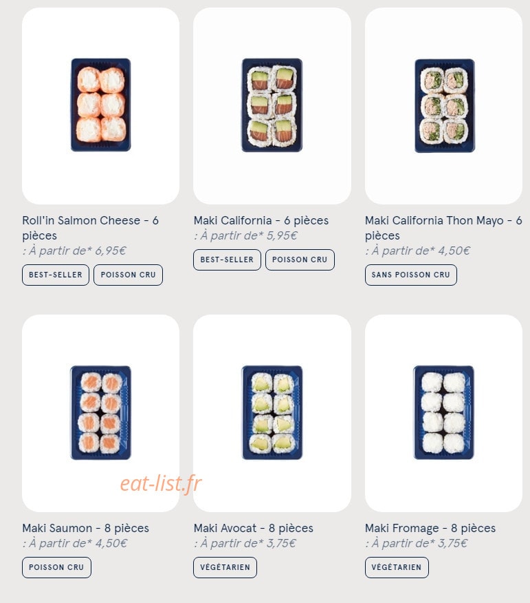 Sushi Daily — carte page 5