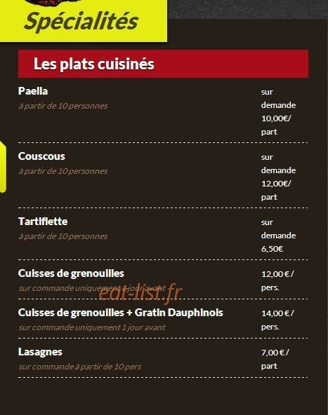 Albanais Fringale — carte page 4