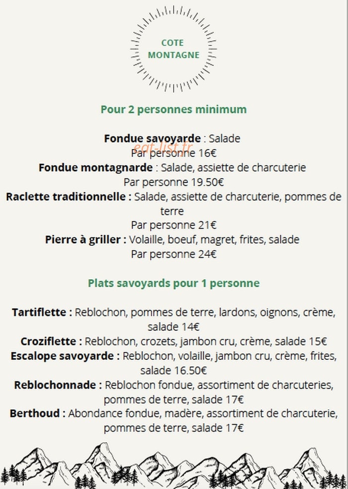 Restaurant Le Marilyn — carte page 4