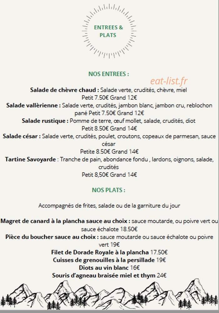 Restaurant Le Marilyn — carte page 3