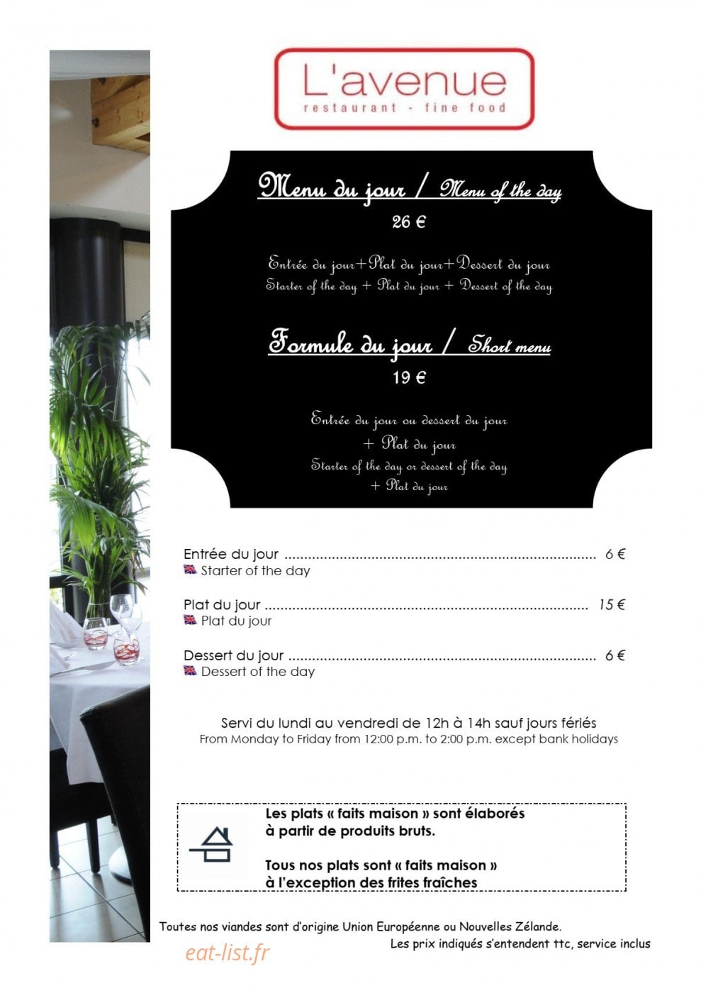 L' Avenue — carte page 2