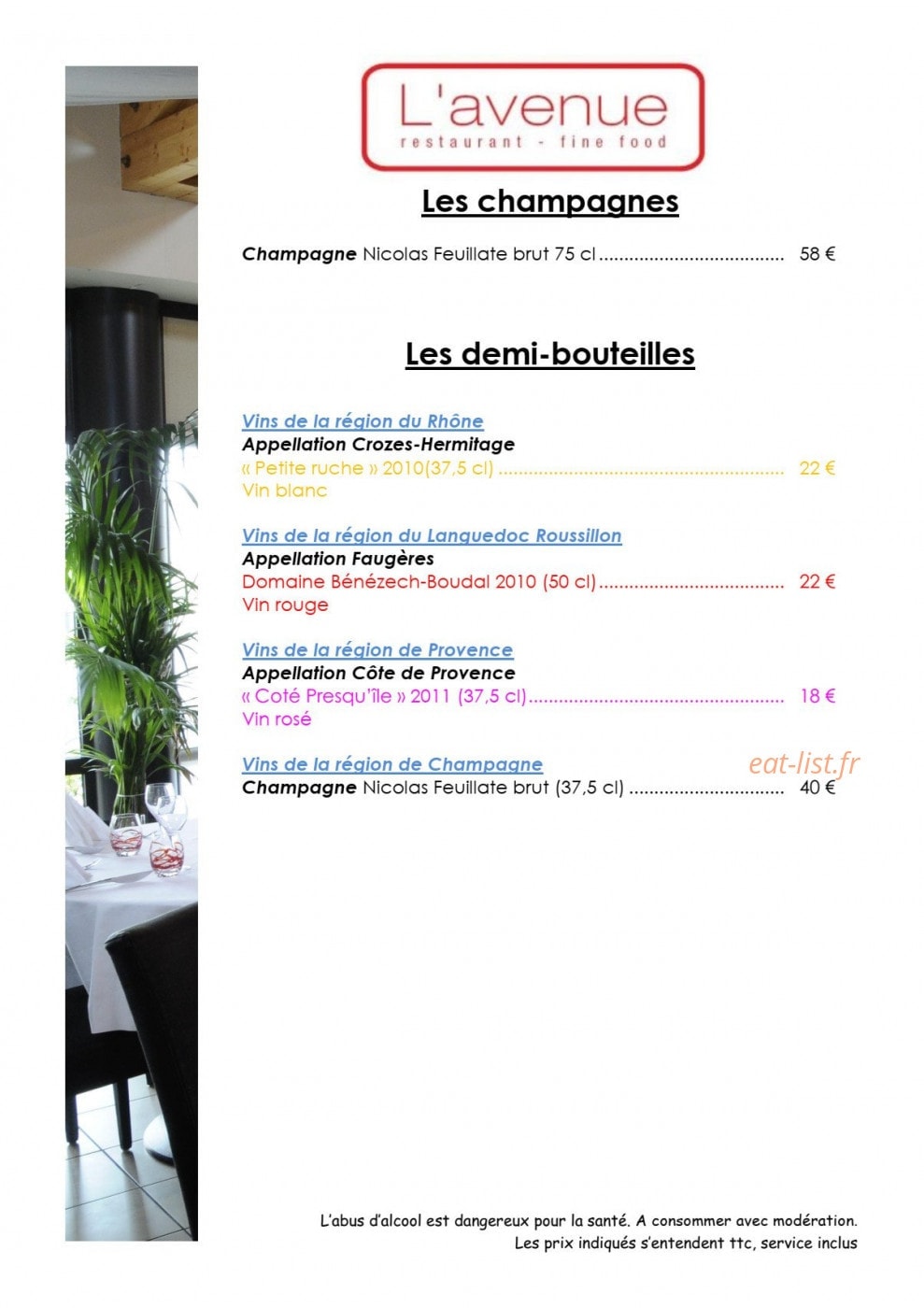 L' Avenue — carte page 9