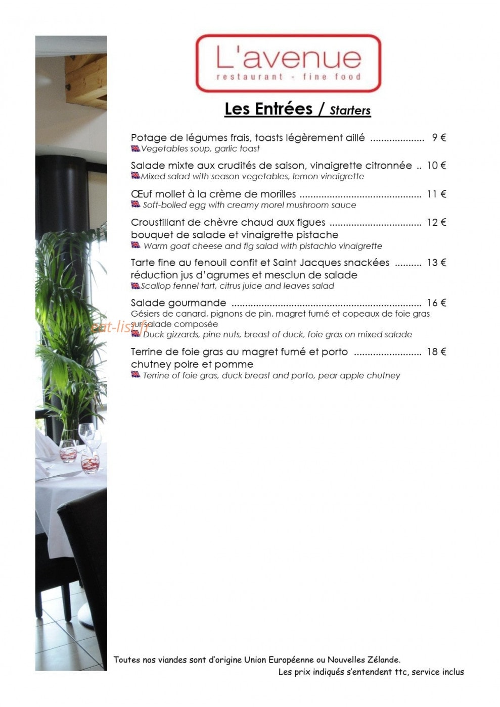 L' Avenue — carte page 4