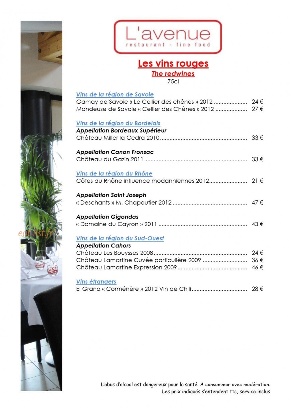 L' Avenue — carte page 7